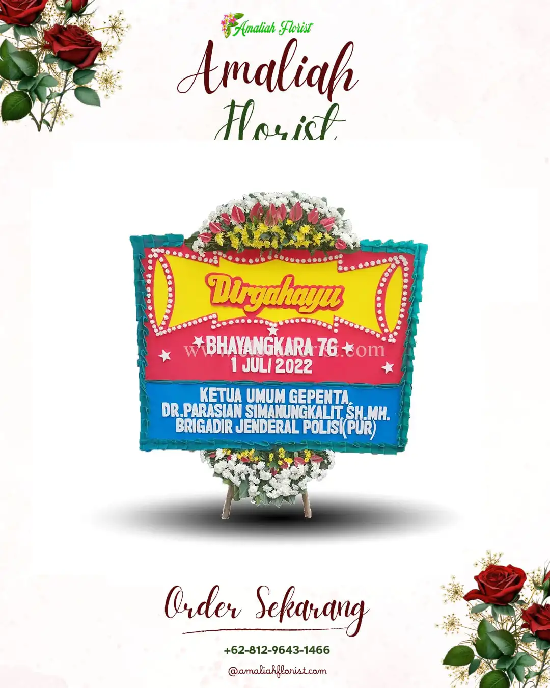 Papan Bunga HUT Ulang Tahun Cipinang Melayu